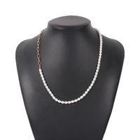 Fashion Imitation Pearl Long Necklace sku image 1