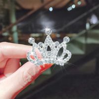 Épingle À Cheveux En Strass Coréen Peigne Diamant Couronne sku image 1