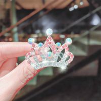 Korean Comb Diamond Crown Rhinestone Hairpin sku image 21