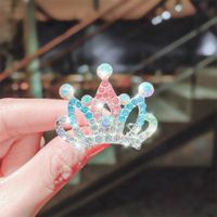 Korean Comb Diamond Crown Rhinestone Hairpin sku image 9
