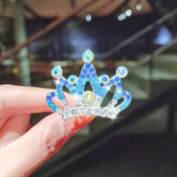Korean Comb Diamond Crown Rhinestone Hairpin sku image 11