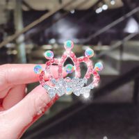 Korean Comb Diamond Crown Rhinestone Hairpin sku image 10