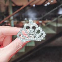 Korean Comb Diamond Crown Rhinestone Hairpin sku image 24