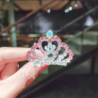 Korean Comb Diamond Crown Rhinestone Hairpin sku image 25