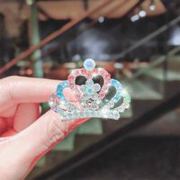 Korean Comb Diamond Crown Rhinestone Hairpin sku image 26