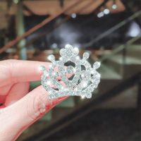 Korean Comb Diamond Crown Rhinestone Hairpin sku image 31