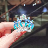 Korean Comb Diamond Crown Rhinestone Hairpin sku image 34
