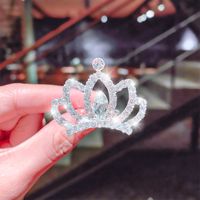 Korean Comb Diamond Crown Rhinestone Hairpin sku image 35