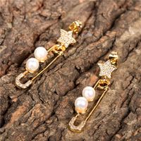 Retro Fashion Pearl Earrings Wholesale main image 3