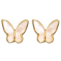 Retro Golden Butterfly Earrings main image 6