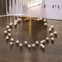 Retro Einfache Perle Hochzeit Halskette main image 4