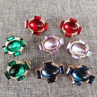 Simple Fashion Colored Resin Earrings main image 1