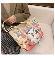 New Trendy Korean Fashion Wild Print One-shoulder Handbag sku image 2