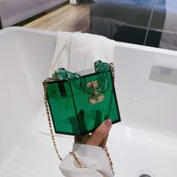 New Fashion Transparent Portable Box Acrylic Bag sku image 3