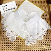 Korean Solid Color Hollow Shoulder Fashion Shirt Collar sku image 4