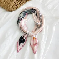 Petit Foulard Carré Coréen En Soie Fine sku image 2