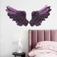 New Fashion Purple Black Wings Wall Stickers main image 1