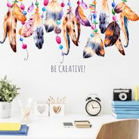 New Fashion Ethnic Style Feather Wall Stickers main image 3