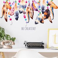 New Fashion Ethnic Style Feather Wall Stickers main image 4
