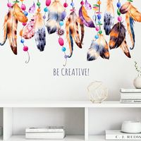 New Fashion Ethnic Style Feather Wall Stickers main image 5