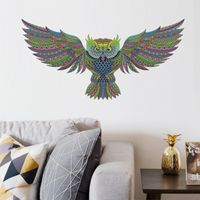 New Cartoon Winged Colored Owl Wall Sticker main image 5