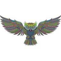 New Cartoon Winged Colored Owl Wall Sticker main image 6