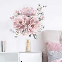 New Fashion Pink Big Peony Flower Wall Sticker main image 4