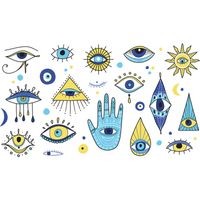 New Fashion Eyes Painted Wall Stickers main image 6