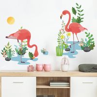 Neue Mode Einfache Flamingo Wandaufkleber main image 1
