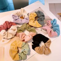 Korean Simple Color Matching Macaron Hair Scrunchies main image 1