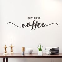 Creative Black White English Slogan Early Morning Wall Stickers main image 1