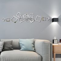 New Geometric Hollow Square Wall Stickers main image 2