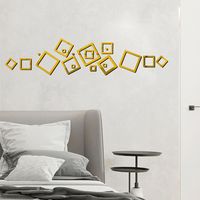 New Geometric Hollow Square Wall Stickers main image 3