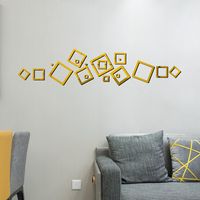 New Geometric Hollow Square Wall Stickers main image 4