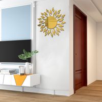Neuer Dreidimensionaler Acrylspiegel Sonnenblumenwandaufkleber main image 5