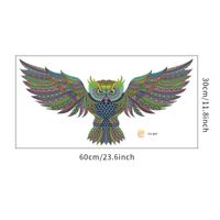 New Cartoon Winged Colored Owl Wall Sticker sku image 1