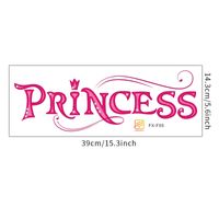 New Fashion Letter Princess Wall Stickers sku image 1