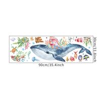 New Watercolor Seabed Whale Castle Wall Stickers sku image 1