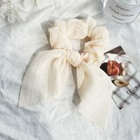 Retro Simple Romantic Pure Color Hair Scrunchies sku image 1