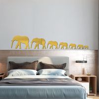 New Acrylic Mirror Elephant Creative Stickers sku image 4