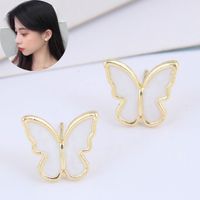 Koreanische Mode Süße Schmetterlings Ohrringe main image 3