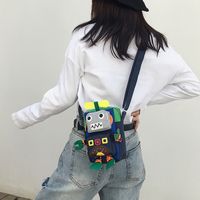 Cute Mobile Phone Bag Robot Bengdi Coin Purse Messenger Bag main image 3