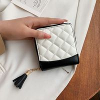 Fashion Short Wallet Card Bag And Tassel Small Bag main image 6