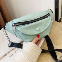 Korean Fashion Solid Color Sports Shoulder Bag main image 2