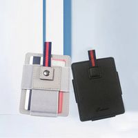 Korean Work Permit Card Holder Mini Buckle Leather Thin Card Holder Wholesale main image 1