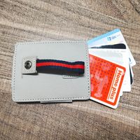 Korean Work Permit Card Holder Mini Buckle Leather Thin Card Holder Wholesale main image 6