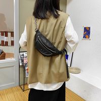 Korean Fashion Solid Color Sports Shoulder Bag sku image 4