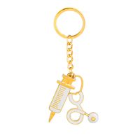 Syringe Stethoscope Keychain Wholesale main image 2