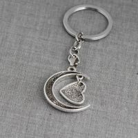 Fashion Heart-shape Moon Keychain main image 5