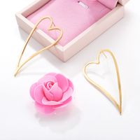 Korean Simple Heart-shape Earrings Set main image 5